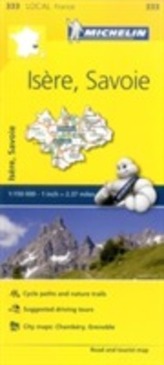  Isere, Savoie - Michelin Local Map 333