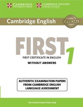  Cambridge English First 1 for Revised Exam from 2015 Student's Book without Answers