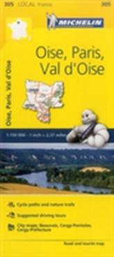  Oise, Paris, Val-d'Oise - Michelin Local Map 305