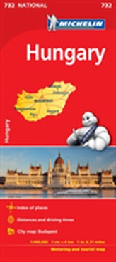 Hungary - Michelin National Map 732