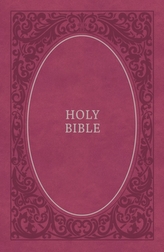  NKJV, Holy Bible, Soft Touch Edition, Leathersoft, Pink, Comfort Print