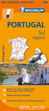  Portugal Sud - Algrave - Michelin Regional Map 593