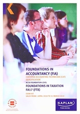  FTX Foundation in Taxation (FA17) - Exam Kit
