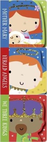  Nativity Mini Board Book Stack (Set of 3): Mother Mary, Herald Angels, We Three Kings
