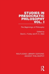  Studies in Presocratic Philosophy Volume 1