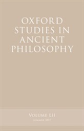  Oxford Studies in Ancient Philosophy, Volume 52