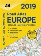  AA Road Atlas Europe 2019