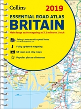  2019 Collins Essential Road Atlas Britain