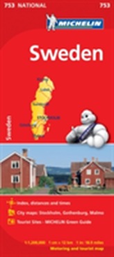  Sweden - Michelin National Map 753