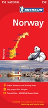  Norway - Michelin National Map 752