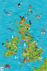  Children's Wall Map of the United Kingdom and Ireland