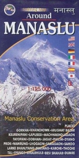  Around Manaslu 1:125000 -Nepal map