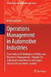  Operations Management in Automotive Industries