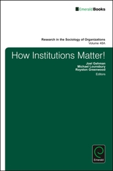  How Institutions Matter!