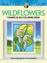  Creative Haven Wildflowers Stained Glass Coloring Book