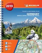  Germany, Benelux, Austria, Switzerland, Czech Republic 2019 - Tourist and Motoring Atlas (A4-Spirale)