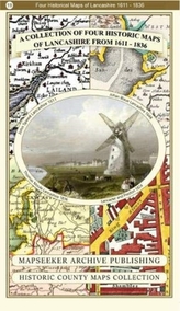 A Collection of Four Historic Maps of Lancashire