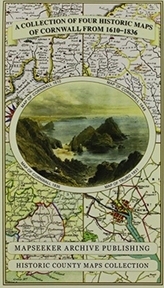  Collection of Four Historic Maps of Cornwall from 1610-1836