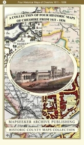A Collection of Four Historic Maps of Cheshire