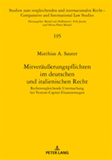  Mitveraeuerungspflichten im deutschen und italienischen Recht