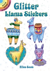  Glitter Llama Stickers