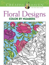  Creative Haven Floral Design Color By Number Coloring Book