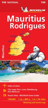 Maurice (Mauritius) - Michelin National Map 740
