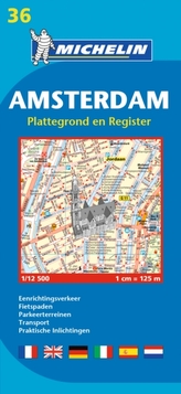 Amsterdam - Michelin City Plan 36