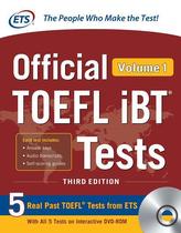  OFFICIAL TOEFL IBT TESTS VOL 1 3E SET