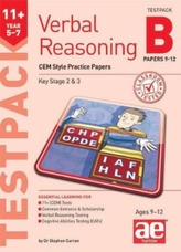 11+ Verbal Reasoning Year 5-7 CEM Style Testpack B Papers 9-12