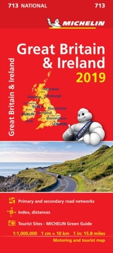  Great Britain & Ireland 2019 - Michelin National Map 713