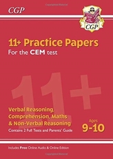  New 11+ CEM Practice Papers - Ages 9-10 (with Parents' Guide & Online Edition)