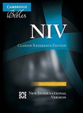  NIV Clarion Reference Bible, Black Calf Split Leather, NI484:X