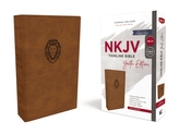 NKJV, Thinline Bible Youth Edition, Leathersoft, Brown, Red Letter Edition, Comfort Print