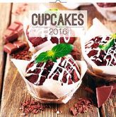 Kalendář nástěnný 2016 - Cupcakes, poznámkový  30 x 30 cm