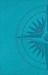  CSB Heart of God Teen Study Bible Teal, Compass Design LeatherTouch