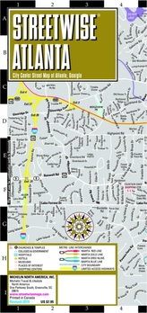  Streetwise Map Atlanta - Laminated City Center Street Map of Atlanta