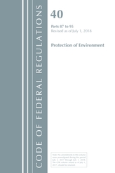  Code of Federal Regulations, Title 40 Protection of the Environment 87-95, Revised as of July 1, 2018