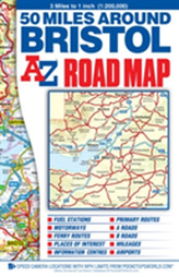  50 Miles Around Bristol Road Map