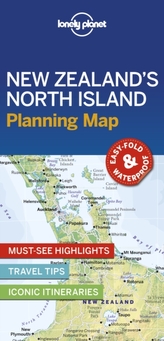  Lonely Planet New Zealand\'s North Island Planning Map