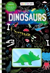  Scratch & Colour: Dinosaurs