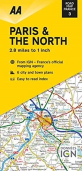  Road Map Paris & The North