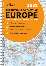  Road Atlas Europe 2021 Essential