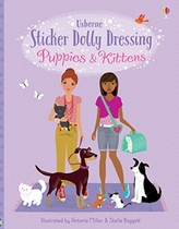  Sticker Dolly Dressing Puppies and Kittens