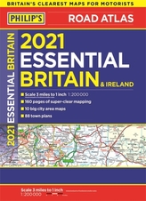  2021 Philip\'s Essential Road Atlas Britain and Ireland