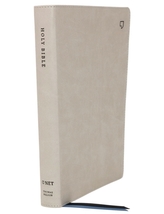  NET Bible, Thinline, Leathersoft, Stone, Thumb Indexed, Comfort Print