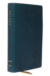  NET Bible, Single-Column Reference, Leathersoft, Teal, Comfort Print