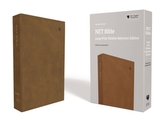  NET Bible, Thinline Reference, Large Print, Leathersoft, Brown, Comfort Print