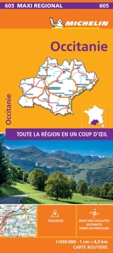  OCCITANIE, France - Michelin Maxi Regional Map 605