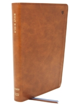  NET Bible, Thinline Large Print, Leathersoft, Brown, Comfort Print